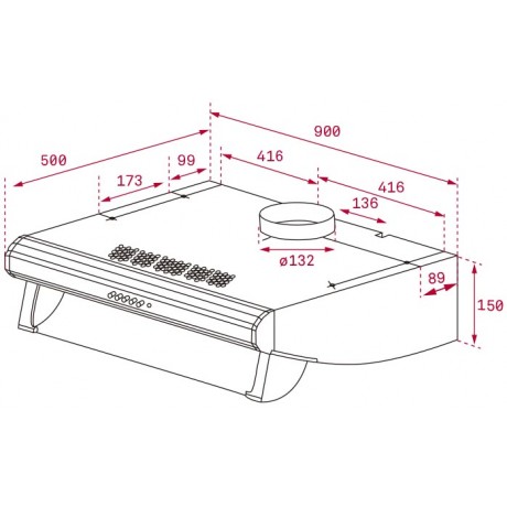 Teka C 9420 Inox 2 Μοτέρ 90cm