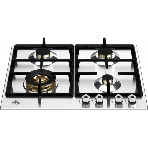 Bertazzoni P60 4L PRO X Inox Εστία Αερίου Με Μπρούτζινους Διασπορείς