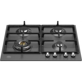 Bertazzoni P60 4L HER NE  Inox Μαύρη Εστία Αερίου 