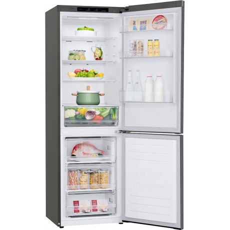 LG GBP31DSLZN Ψυγειοκαταψύκτης 341lt Total NoFrost Υ186xΠ59.5xΒ68.2εκ. Inox