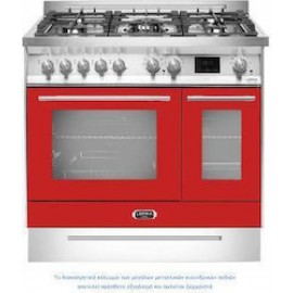 Lofra P R D96 MFTE/AEO VENEZIA 5 Εστίες Αερίου - 2 Φούρνοι Ηλεκτρικοί Red