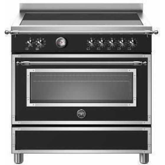 Bertazzoni HER9 5I 1E NE T  5 Κεραμικές Εστίες Επαγωγικές - Φούρνος Ηλεκτρικός