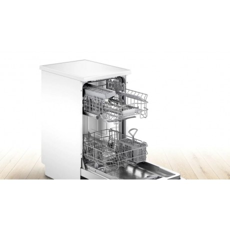 Bosch SPS2IKW04 Ελεύθερο Πλυντήριο Πιάτων με Wi-Fi για 9 Σερβίτσια Π45cm Λευκό