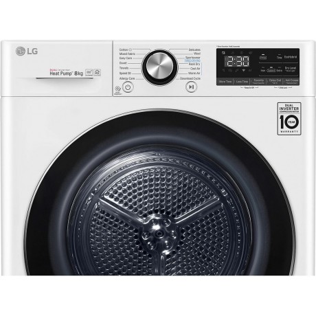 LG RC80V9AV3W Στεγνωτήριο 8kg A+++ με Αντλία Θερμότητας