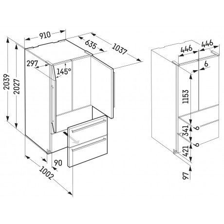 Liebherr CBNste 8872 BioFresh Ψυγείο Ντουλάπα NoFrost Υ202.7xΠ91xΒ61.5εκ. Inox  