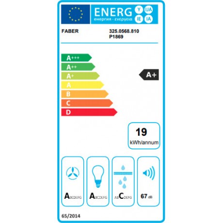 Faber TSP X A90 2LS Απορροφητήρας Τζάκι 90cm 590 m³/h