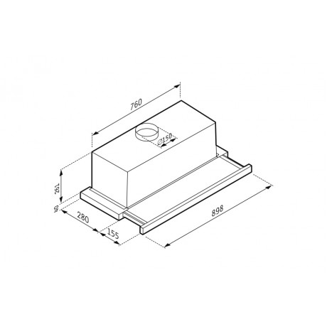 Pyramis Essential Συρόμενος Turbo 90cm 065017602