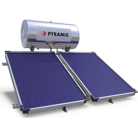 Pyramis Ηλιακός Θερμοσίφωνας 160lt/3m² Glass Διπλής Ενέργειας με Επιλεκτικό Συλλέκτη 026000405