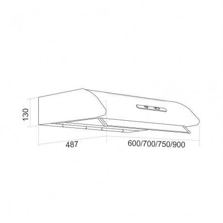 Davoline Olympia 260 Lux 2Μ/1 BR Απορροφητήρας 60cm 2 Μοτέρ Καφέ 