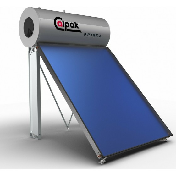 Calpak Prisma Ηλιακός Θερμοσίφωνας 200 λίτρων Glass Διπλής Ενέργειας με 2.5τ.μ. Συλλέκτη  