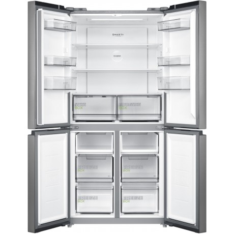 Midea MDRF632FIE46 Ψυγείο Ντουλάπα No Frost Υ177,5xΠ83,3xB65,3 Inox