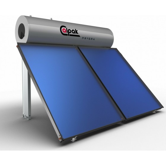 Calpak Prisma Ηλιακός Θερμοσίφωνας 200lt Glass Τριπλής Ενέργειας Αντλίας Θερμότητας 4τ.μ. Επιλεκτικός