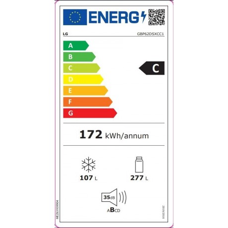 LG GBP62DSXCC1 Ψυγειοκαταψύκτης 384lt Total NoFrost Υ203xΠ59.5xΒ67.5εκ. Dark Graphite