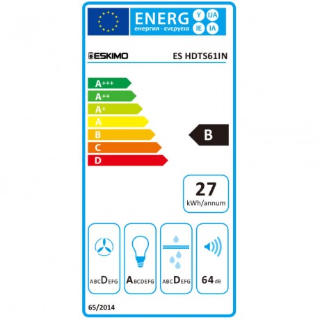 Eskimo ES HDTS61IN Συρόμενος Απορροφητήρας 60cm Inox