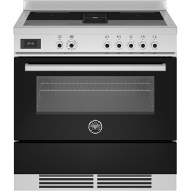 Bertazzoni PROCH94I1ENET Κουζίνα με Εστίες Επαγωγικές και Ενσωματωμένο Απορροφητήρα 90εκ Black