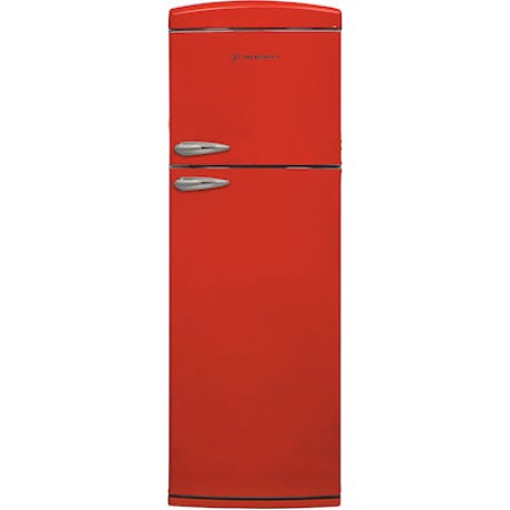 Morris MRS-31310R Retro Ψυγείο Δίπορτο 310lt Total NoFrost Υ175.2xΠ60.5xΒ68.1εκ. Κόκκινο