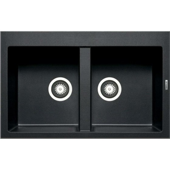 Pyramis Alazia 2B Ένθετος Νεροχύτης 79x50cm Carbon 079811011