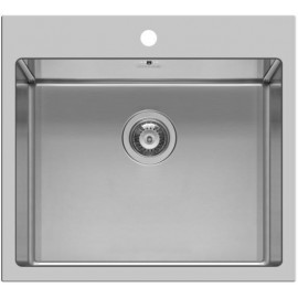Pyramis Istros 1B Ισόπεδος Νεροχύτης 55x51cm Inox Brushed 101041701