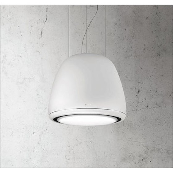Elica Edith Sense Απορροφητήρας Νησίδα Ανακύκλωσης 50cm Λευκός PRF0098360
