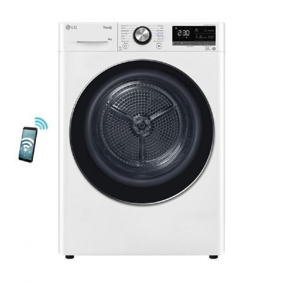 LG RH80V9AV2N Στεγνωτήριο 8kg με Αντλία Θερμότητας LG RH80V9AV2N Στεγνωτήριο 8kg με Αντλία Θερμότητας