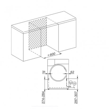 MIELE TSC643WP ΣΤΕΓΝΩΤΗΡΙΟ 8 ΚΙΛΩΝ ΜΕ ΑΝΤΛΙΑ ΘΕΡΜΟΤΗΤΑΣ SMART