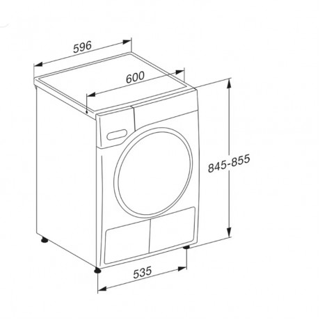 MIELE TSC643WP ΣΤΕΓΝΩΤΗΡΙΟ 8 ΚΙΛΩΝ ΜΕ ΑΝΤΛΙΑ ΘΕΡΜΟΤΗΤΑΣ SMART