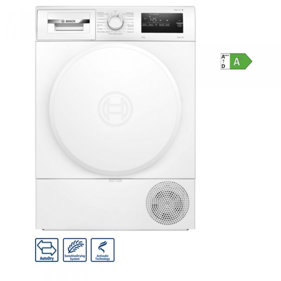 Bosch WTH83208GR Στεγνωτήριο 8kg A++ με Αντλία Θερμότητας
