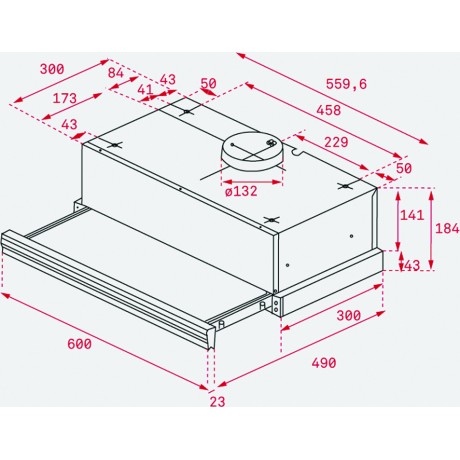 TEKA CNL 6415 Απορροφητήρας Συρόμενος Inox 60cm