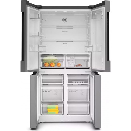 Bosch KFN96VPEA Ψυγείο Ντουλάπα 605lt NoFrost Inox Υ183xΠ91xΒ73.1εκ.