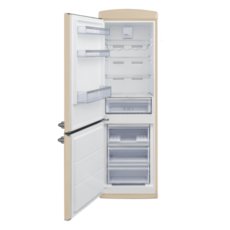 MONDIN MFC6SC RETRO CLASSIC CREMA ΨΥΓΕΙΟΚΑΤΑΨΥΚΤΗΣ No Frost 190x61εκ. ΧΕΡΟΥΛΙ ΔΕΞΙΑ