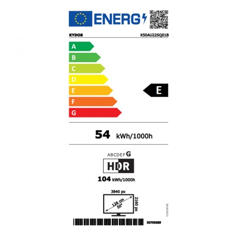 Kydos K50GU22CQ00 Smart Τηλεόραση 50" 4K UHD QLED  (2025)
