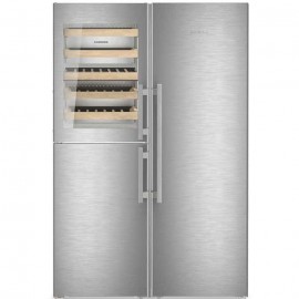 LIEBHERR XRCst 5295 SIDE BY SIDE ΨΥΓΕΙΟ ΚΑΤΑΨΥΚΤΗΣ ΚΑΙ ΣΥΝΤΗΡΗΤΗΣ ΚΡΑΣΙΩΝ ΙΝΟΧ NO FROST ME BIOFRESH