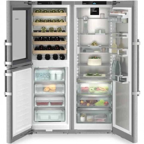 LIEBHERR XRCst 5295 SIDE BY SIDE ΨΥΓΕΙΟ ΚΑΤΑΨΥΚΤΗΣ ΚΑΙ ΣΥΝΤΗΡΗΤΗΣ ΚΡΑΣΙΩΝ ΙΝΟΧ NO FROST ME BIOFRESH