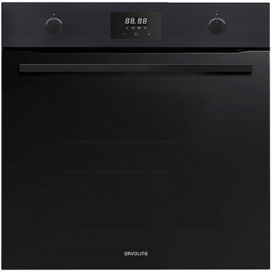 Davoline BPDX 6012 BL Εντοιχιζόμενος Φούρνος Air Fry 72lt Μαύρος 801012007