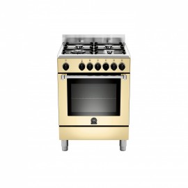 La Germania AMN6640ECRT Κουζίνα Ηλεκτρική με Εστίες Φυσικού Αερίου Κρεμ 60εκ.