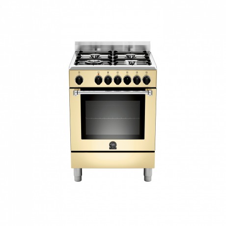 La Germania AMN6640ECRT Κουζίνα Ηλεκτρική με Εστίες Φυσικού Αερίου Κρεμ 60εκ.