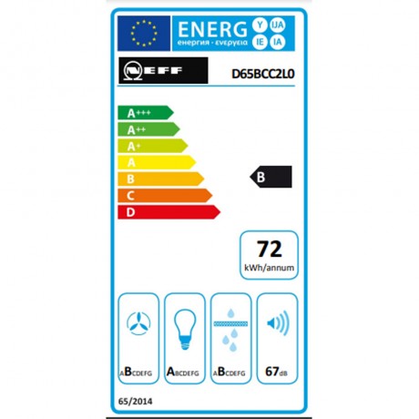 NEFF D65BCC2L0 Απορροφητήρας Καμινάδα-Τζάκι 60cm Inox NEFF D65BCC2L0 Απορροφητήρας Καμινάδα-Τζάκι 60cm Inox