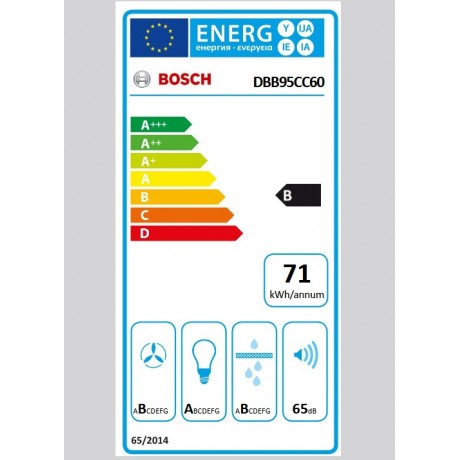 BOSCH DBB95CC60 90cm Matt black Εντοιχιζόμενος Απορροφητήρας Box