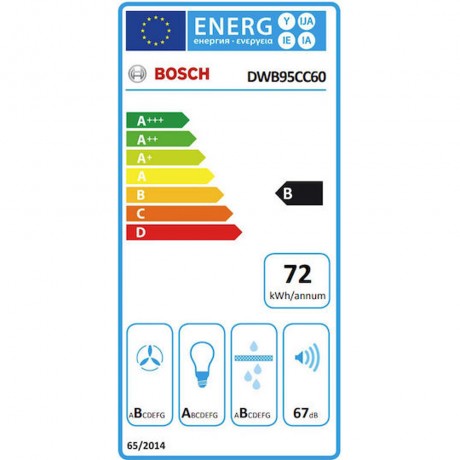 BOSCH DWB95CC60 90 cm Matt black Απορροφητήρας τζάκι