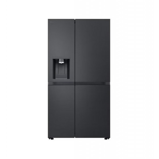 LG GSLE91EVAC Ψυγείο Ντουλάπα 461lt Full No Frost Μαύρο