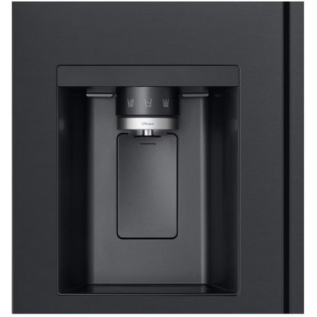 LG GSLE91EVAC Ψυγείο Ντουλάπα 461lt Full No Frost Μαύρο
