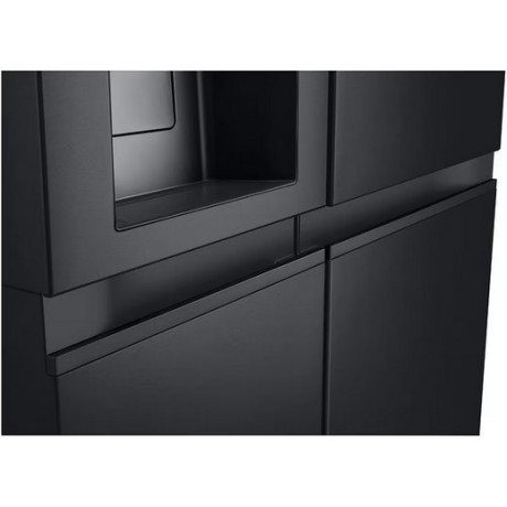 LG GSLE91EVAC Ψυγείο Ντουλάπα 461lt Full No Frost Μαύρο