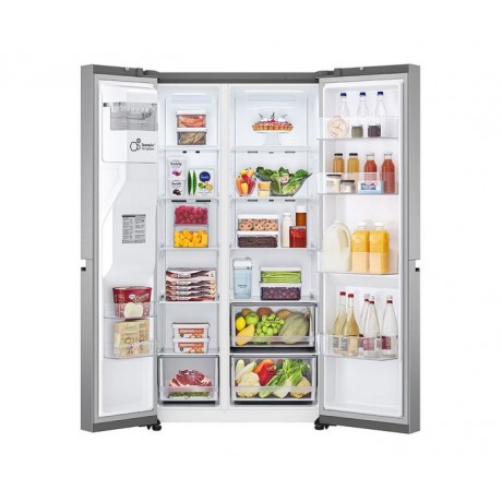 LG GSLV51PZXE Ψυγείο Ντουλάπα 635lt Full No Frost Inox