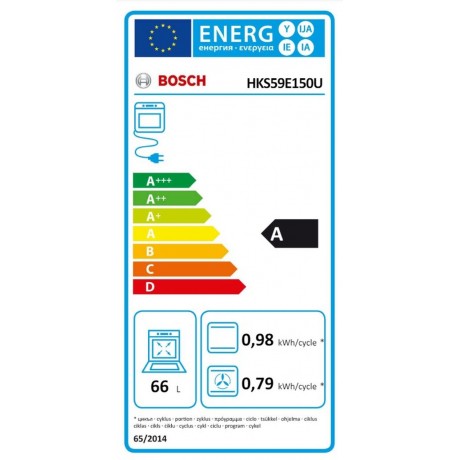 BOSCH HKS59E150U Ελεύθερη κουζίνα με κεραμικές εστίες Inox 60cm