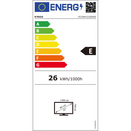 KYDOS K32NH22SD00 HD 32" Τηλεόραση KYDOS K32NH22SD00 HD 32" Τηλεόραση