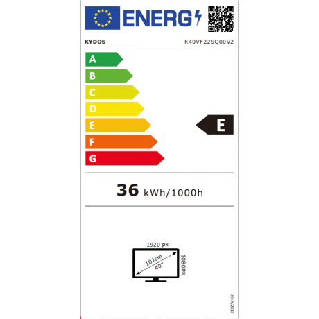 KYDOS K40VF22SQ00V2 FHD QLED 40" Τηλεόραση KYDOS K40VF22SQ00V2 FHD QLED 40" Τηλεόραση