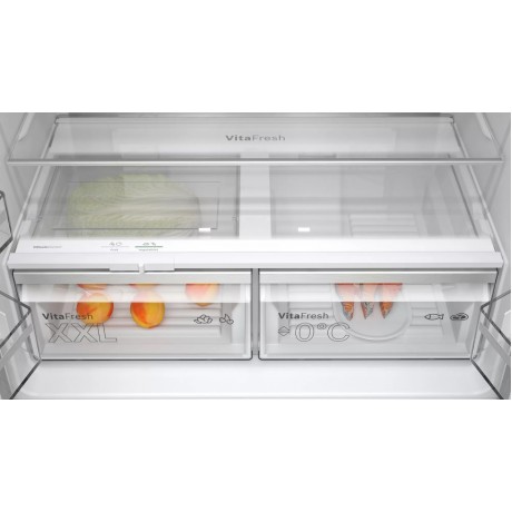 BOSCH KFN96AXEA Ψυγείο Ντουλάπα 605lt Full No Frost Υ183xΠ91xΒ73.1cm Μαύρο