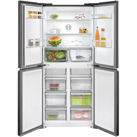 BOSCH KMC85LBEA Γυάλινη Ντουλάπα multi door 189.5 x 85.5 cm Μαύρο