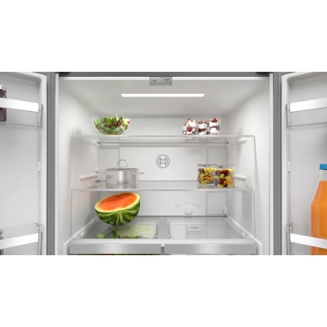 BOSCH KMC85LBEA Γυάλινη Ντουλάπα multi door 189.5 x 85.5 cm Μαύρο