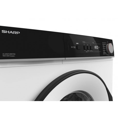 SHARP ES-NFA912BW1NA-GR Πλυντήριο Ρούχων 8kg 1200 στροφών